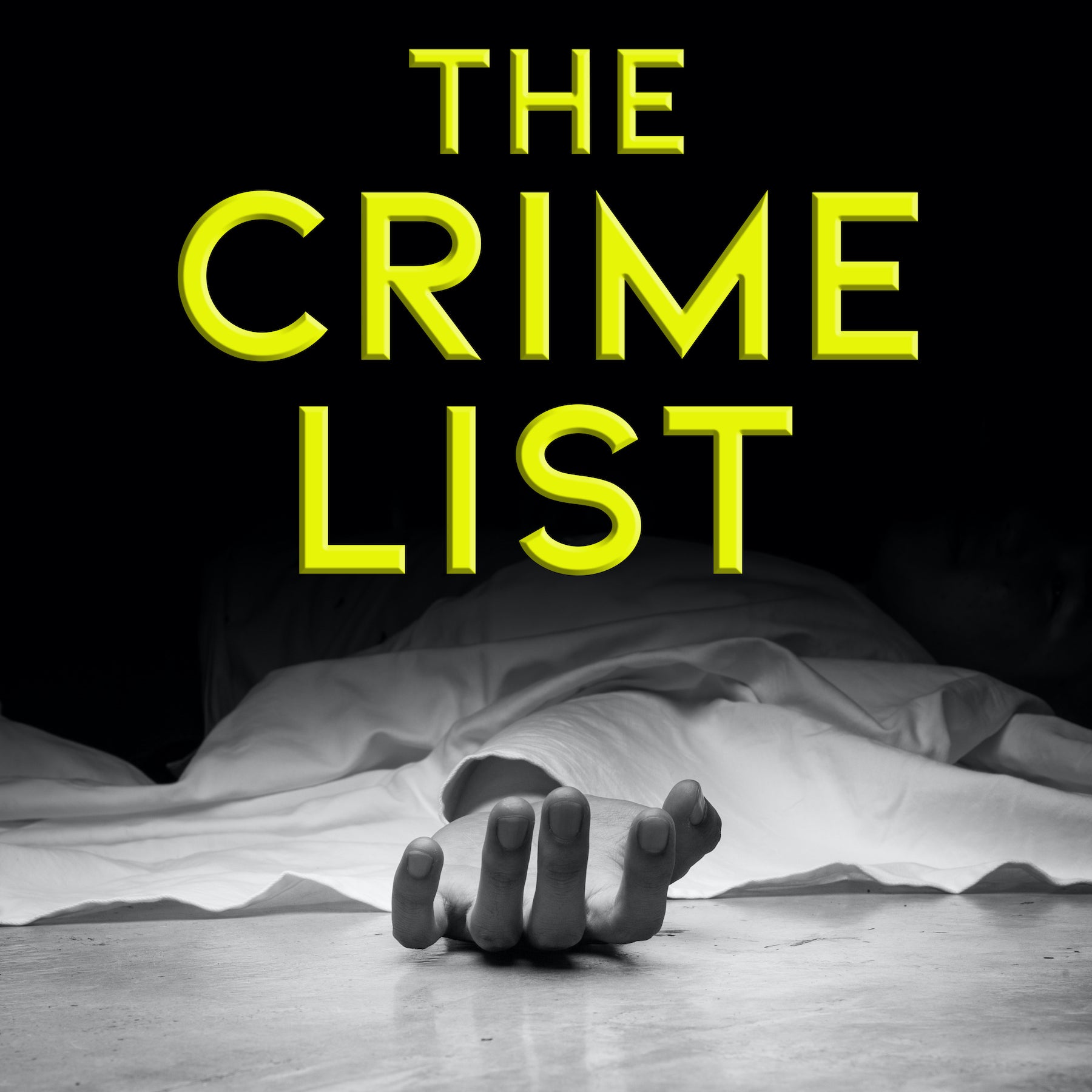 The Crime List Icon - Image of a Body Laying on the Floor Covered by a Sheet