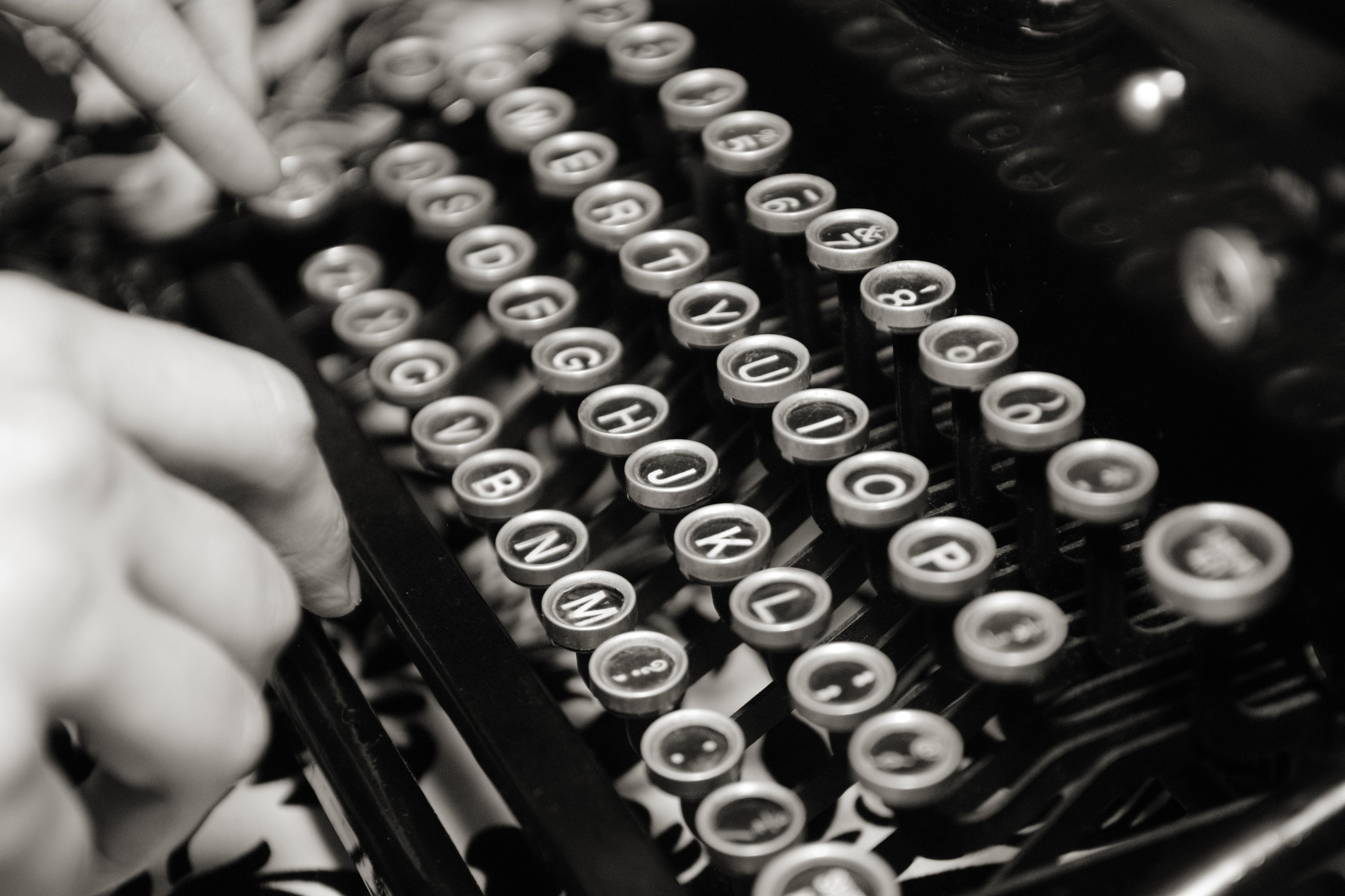 5 Tips for Writing Your Logline - Image Typing on Vintage Typewriter