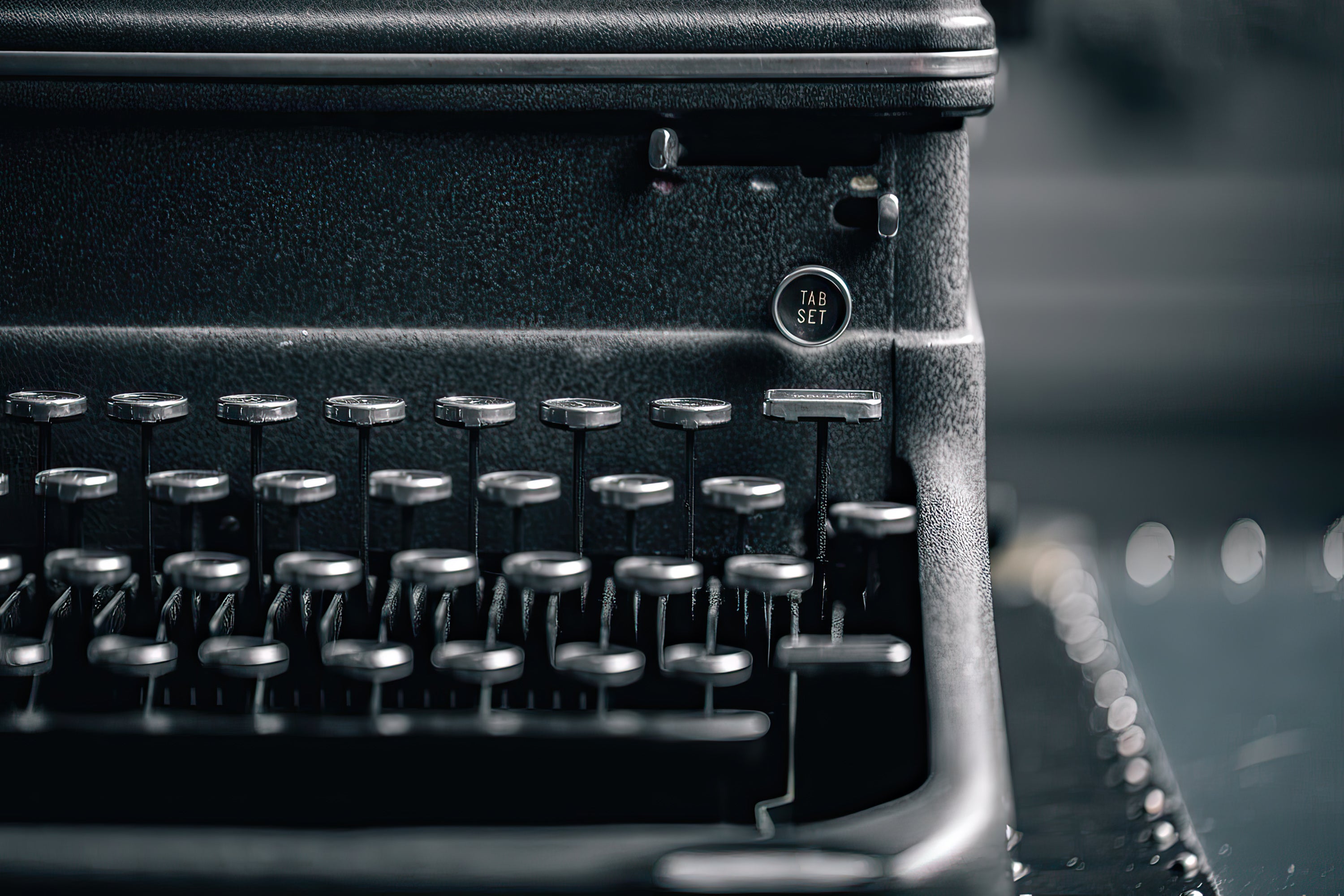 2023 True Story Showcase - Image of vintage typewriter